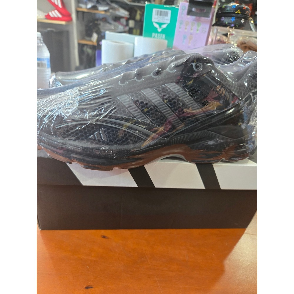 Adidas Spiritain 2000 Mens 8.5 Womens 9.5 Core Black Carbon KI6822 Sneakers